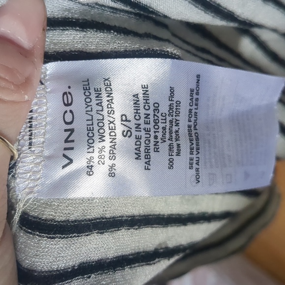 Vince stripe Breton top - Picture 4 of 5